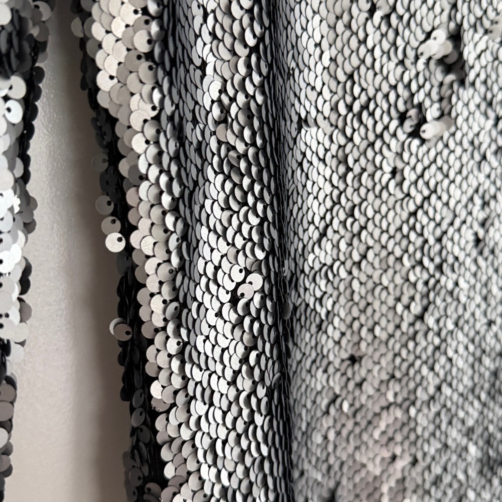 Calvin Klein Silver Sequin Midi Dress - Picture 12 of 12